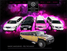 Tablet Screenshot of magic-limousines.at